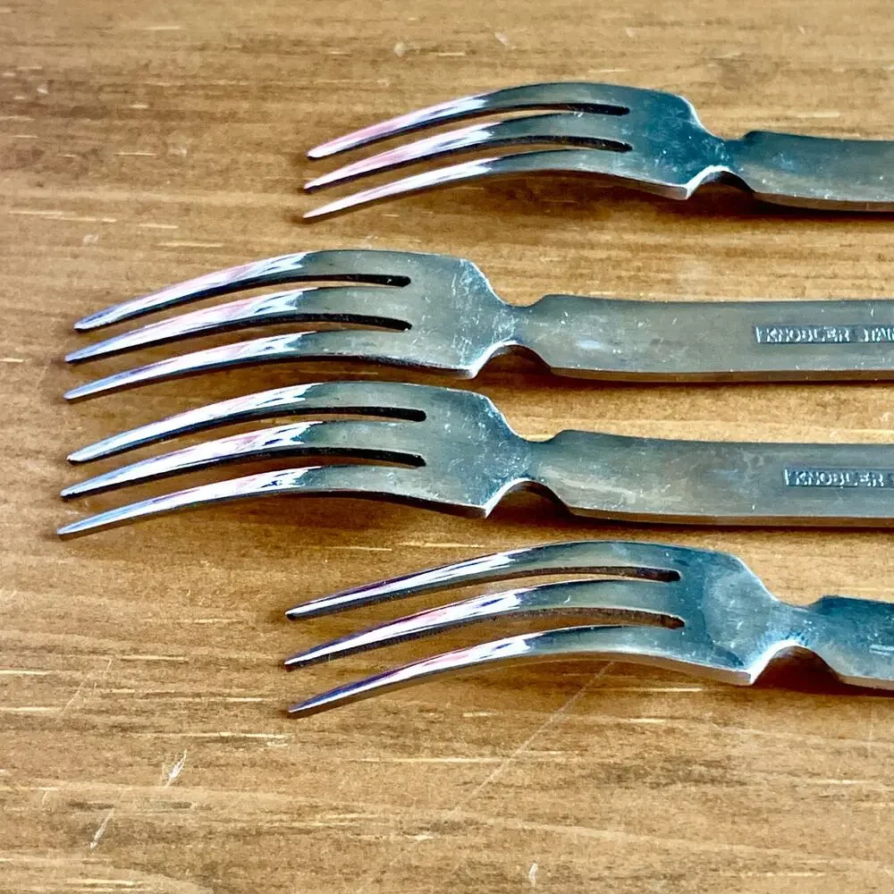Knobler Cocktail Forks Vintage MCM 6